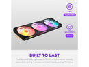 NZXT F420 RGB Black 420mm PWM Single-Frame Addressable RGB Fan
