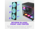 NZXT F360 RGB Reverse Black 360mm PWM Single-Frame Reverse-Blade RGB Fan