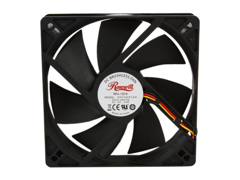 Rosewill 120mm Case Fan RFA-120-K Black