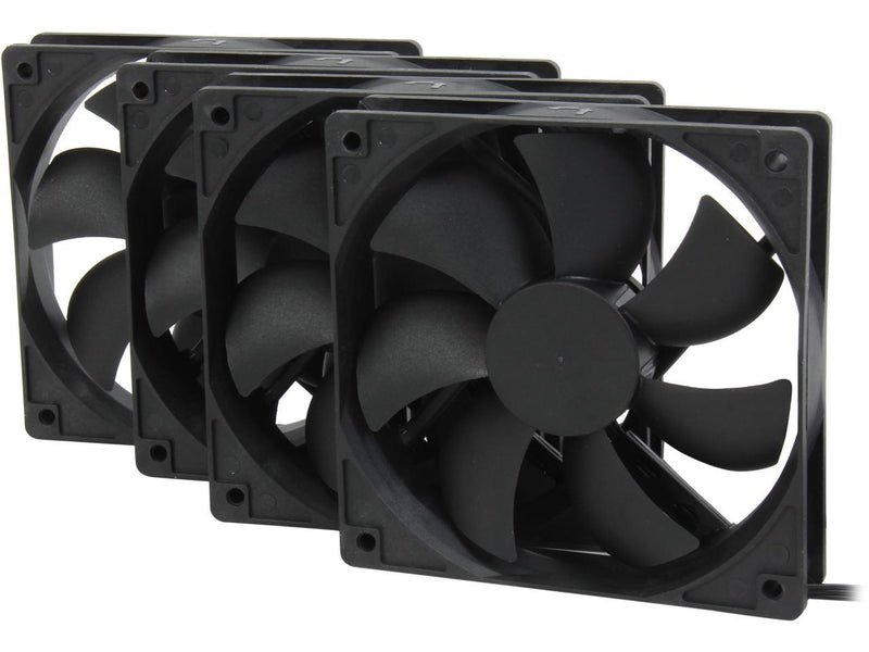 Rosewill 120mm Case Fan 4-Pack, Long Life Sleeve Bearing Computer Case