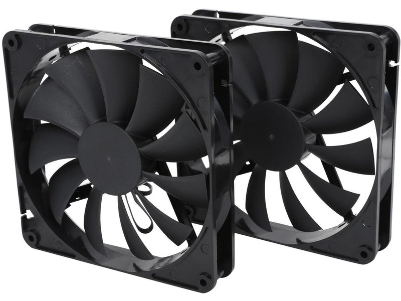 140mm Case Fan 2-Pack Computer Case Fan with Advanced Fluid Dynamic Bearing