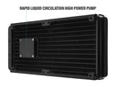 Rosewill RGB AIO 240mm CPU Liquid Cooler, Closed Loop PC Water Cooling, Slim