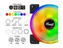 Rosewill RGBF-S12003 (3-Pack) 120mm Addressable RGB Fans and 8-Port Hub Set,