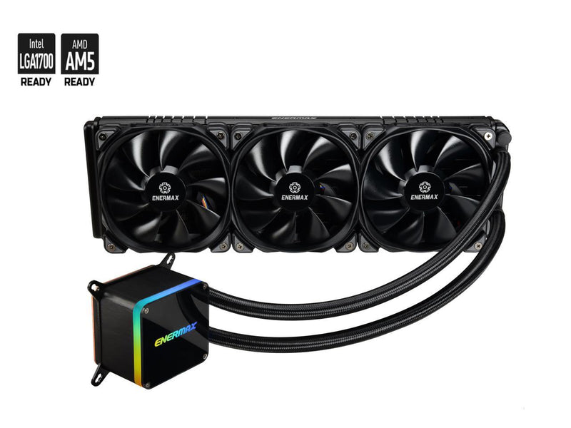 ENERMAX LIQTECH II 360, Addressable RGB All-in-one CPU Liquid Cooler, 360mm