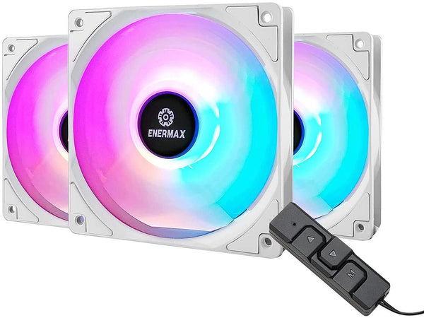 Enermax HF120 RGB PWM 120mm Case Fan, Addressable RGB Sync Via