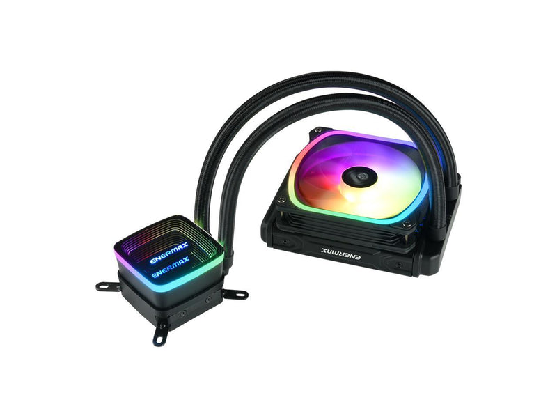 Enermax AQUAFUSION ADV 120 ARGB AIO CPU Liquid Cooler, Infinity Mirror ...
