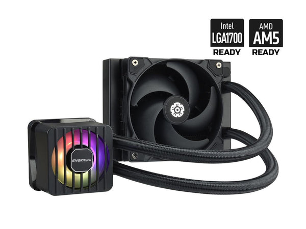 ENERMAX LIQMAXFLO SR 120 ARGB AIO CPU Liquid Cooler - 60mm VRM Fan up to 3000