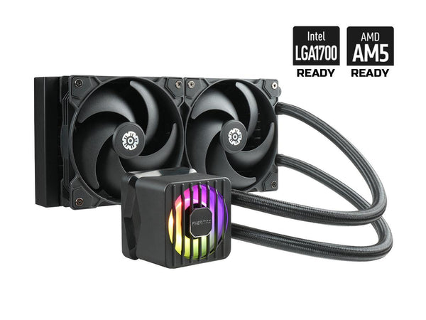 ENERMAX LIQMAXFLO SR 240 ARGB AIO CPU Liquid Cooler - 60mm VRM Fan up to 3000