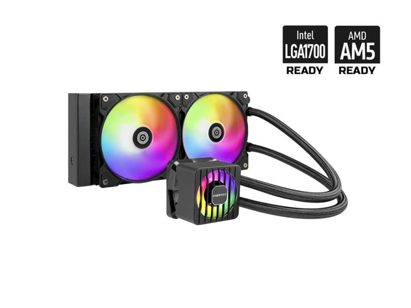 ENERMAX LIQMAXFLO 240 ARGB AIO CPU Liquid Cooler - 60mm VRM Fan up to 3000 RPM,