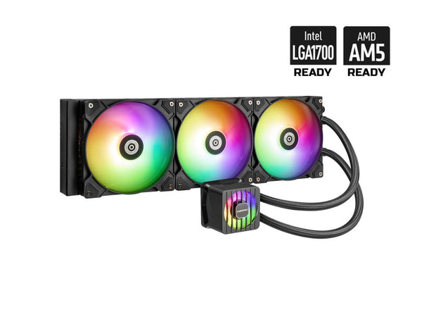 ENERMAX LIQMAXFLO 420 ARGB AIO CPU Liquid Cooler - 60mm VRM Fan up to 3000 RPM,