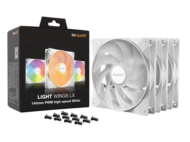 be quiet! Light Wings LX 140mm PWM high-speed White BL131 140mm ARGB LED Case