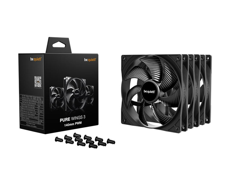be quiet! Pure Wings 3 140mm Quiet PWM High-Speed Case Fan | Speed-regulating