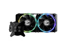 EVGA CLCx 240mm All-In-One LCD CPU Liquid Cooler, 2x 120mm PWM ARGB Fans, Intel