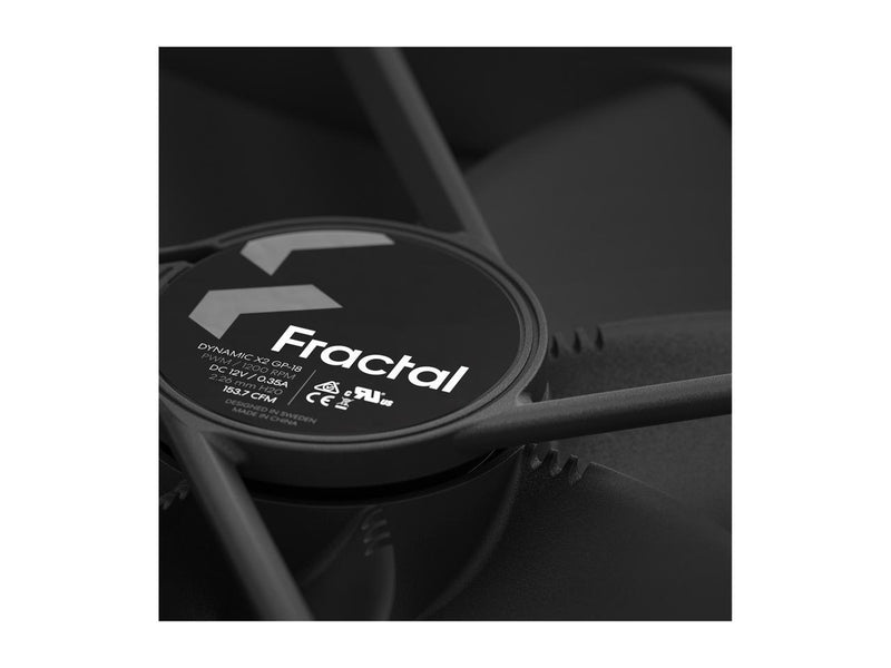 Fractal Design Dynamic X2 DYN-X2-GP18-PWM-BK 180 mm Non-LED LED Case Fan