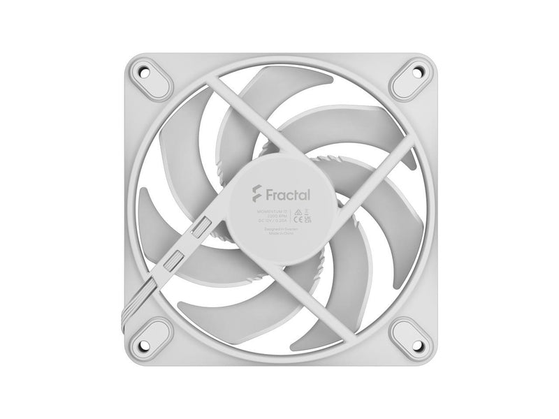 Fractal Design Momentum 12 PWM White 120 mm FDB (Fluid Dynamic Bearing) PC Case