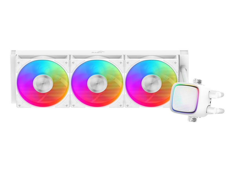 SAMA L50 360mm Liquid CPU Cooler AIO Cooler with ARGB Infinity Mirror Effect