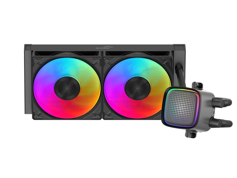 SAMA L50 240mm Liquid CPU Cooler AIO Cooler with ARGB Infinity Mirror Effect