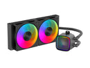 SAMA L50 240mm Liquid CPU Cooler AIO Cooler with ARGB Infinity Mirror Effect