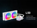 SAMA L50 240mm Liquid CPU Cooler AIO Cooler with ARGB Infinity Mirror Effect -