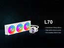 SAMA L70 360mm Liquid CPU Cooler AIO Cooler with ARGB Infinity Mirror Effect