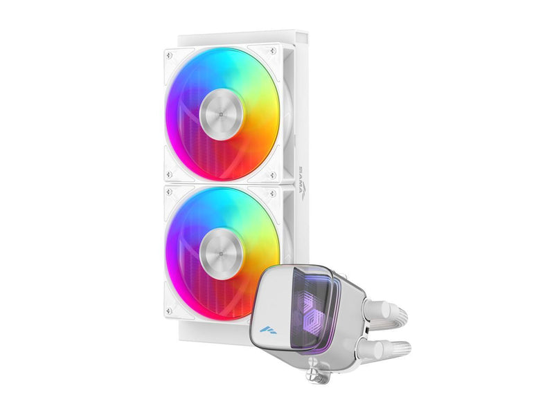 SAMA L70 240mm Liquid CPU Cooler AIO Cooler with ARGB Infinity Mirror Effect