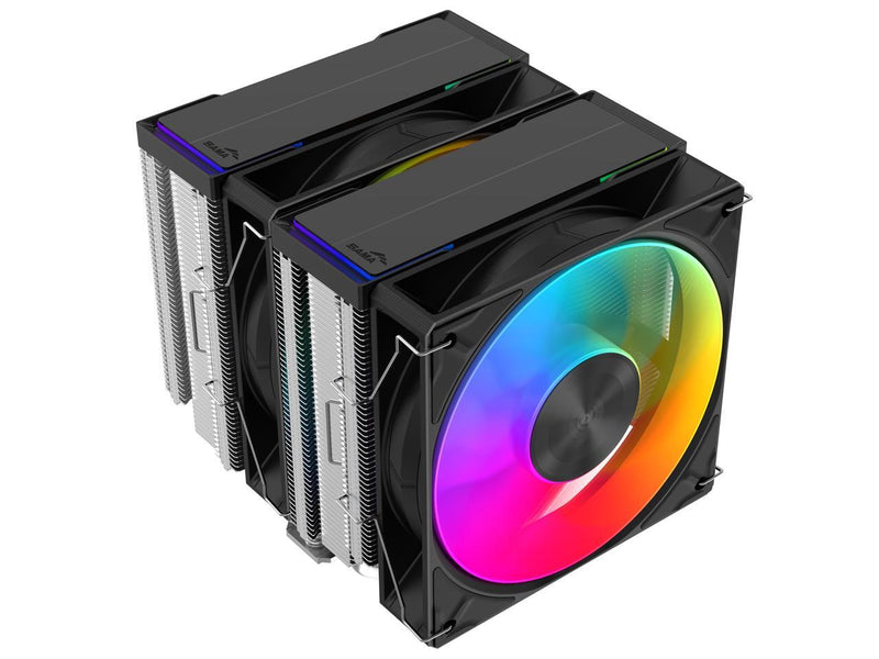 SAMA A60L Dual-Tower CPU Air Cooler ARGB Plastic Top Cover 6 Copper Heat Pipes,