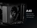 SAMA A40B Single-Tower CPU Air Cooler Aluminum Top Cover 4 Copper Heat Pipes,