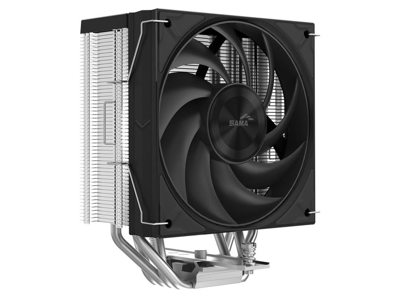SAMA A40E Single-Tower CPU Air Cooler Aluminum Top Cover 4 Copper Heat Pipes,
