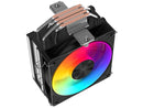 SAMA A40L Single-Tower CPU Air Cooler ARGB Plastic Top Cover, 4 Copper Heat