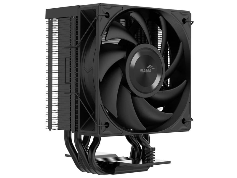 SAMA X40 Single-Tower CPU Air Cooler, 4 Copper Heat Pipes, 100mm PWM Fans, for