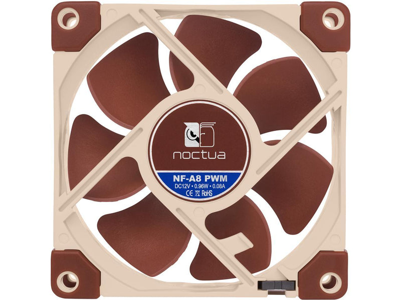 Noctua NF-A8 PWM, Premium Quiet Fan, 4-Pin (80mm, Brown)