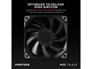 Phanteks M25-120 fan, High-Airflow radiator performance, PWM control up to