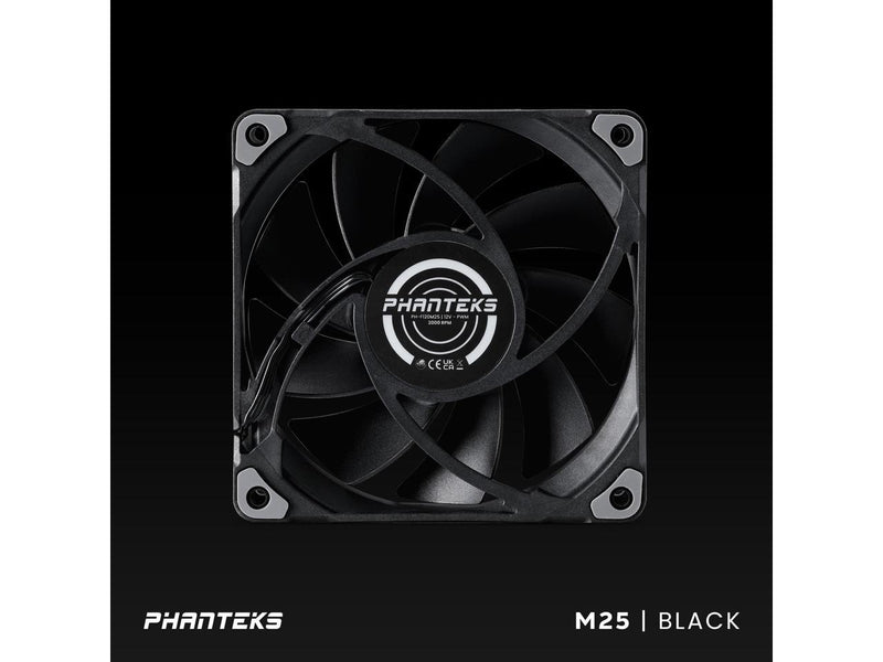 Phanteks M25-120 fan, High-Airflow radiator performance, PWM control up to