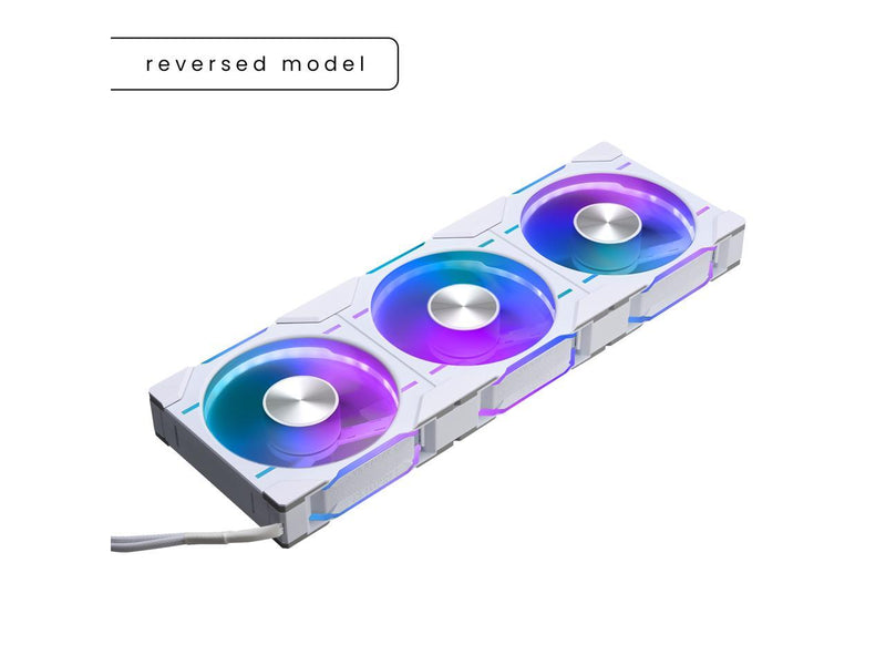 Phanteks D30-120 DRGB PWM FAN 3Pack, Reverse Airflow Model,Premium D-RGB