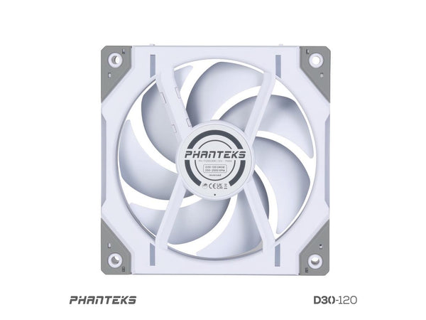 Phanteks D30-120 DRGB PWM FAN, Reverse Airflow Model, Premium D-RGB Performance