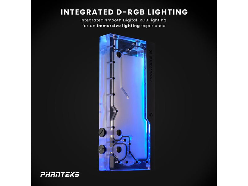 Phanteks Glacier R260 D5 Combo Reservoir, Gen3 D5 Pump, integrated Digital-RGB