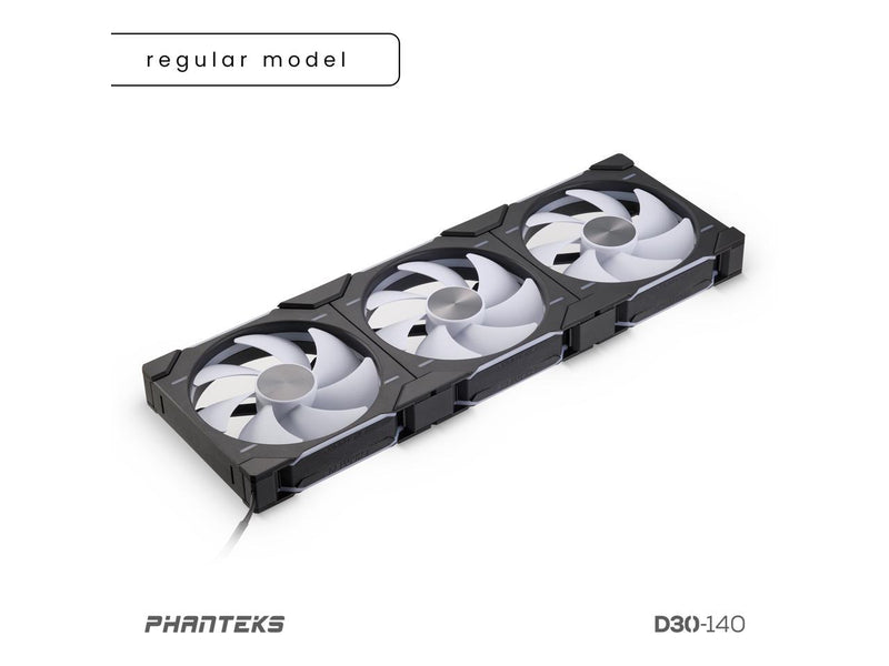 Phanteks D30-140 DRGB PWM FAN 3Pack, Premium D-RGB Performance Fans, ARGB/DRGB