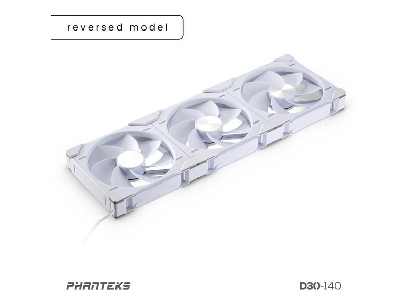 Phanteks D30-140 DRGB PWM FAN 3Pack, Reverse Airflow Model,Premium D-RGB