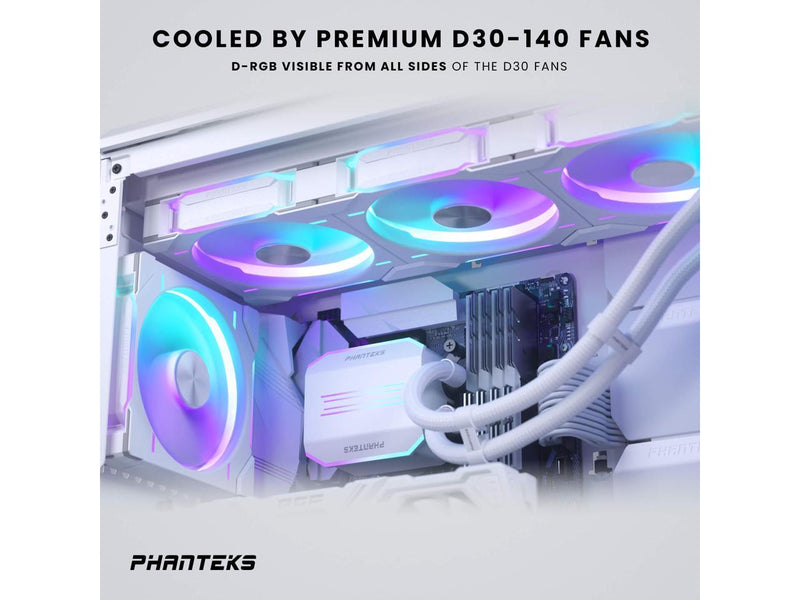 Phanteks Glacier One 420D30 Premium D/A-RGB AIO Liquid CPU Cooler, D/A-RGB Pump