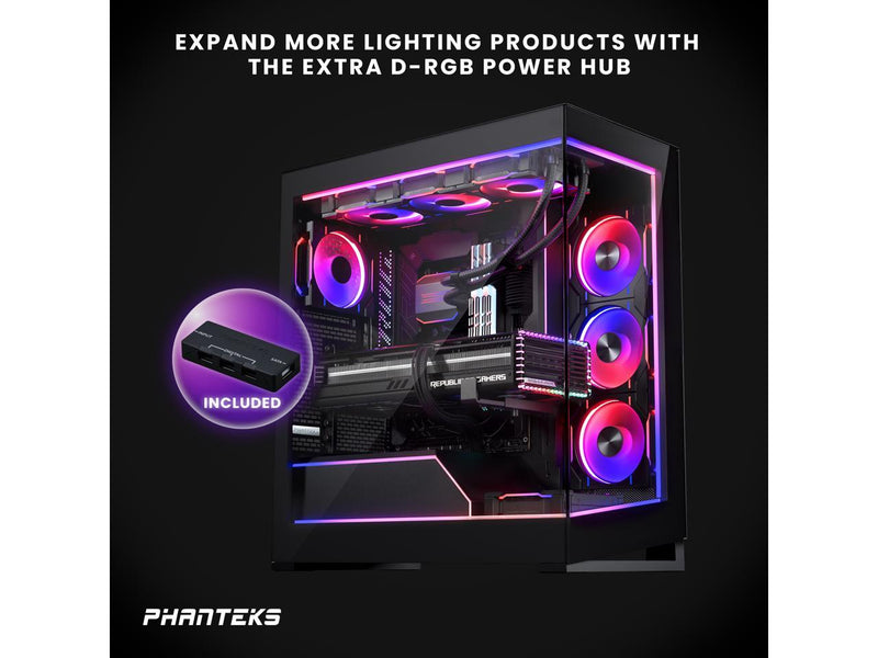 Phanteks NV5 Premium DRGB Kit, 3x D/A-RGB LED modules for NV5 outer frame, 1x