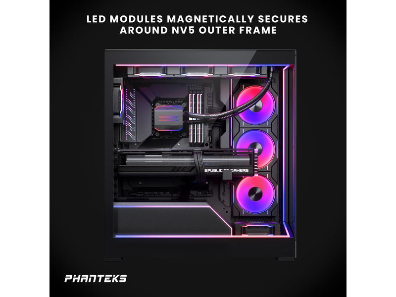 Phanteks NV5 Premium DRGB Kit, 3x D/A-RGB LED modules for NV5 outer frame, 1x