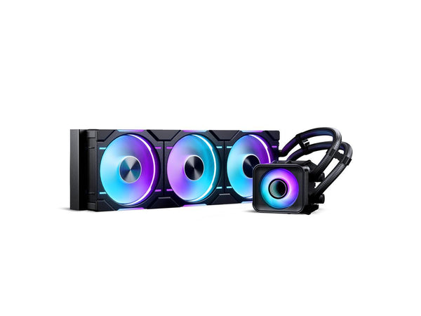 Phanteks Glacier One 360D30 X2 AIO Liquid CPU Cooler, Evolv X2-Design AIO Cap