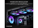 Phanteks Glacier One 360D30 X2 AIO Liquid CPU Cooler, Evolv X2-Design AIO Cap