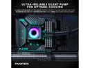 Phanteks Glacier One 360D30 X2 AIO Liquid CPU Cooler, Evolv X2-Design AIO Cap