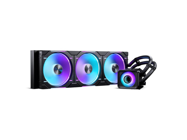 Phanteks Glacier One 420D30 X2 AIO Liquid CPU Cooler, Evolv X2 Aluminum Cap