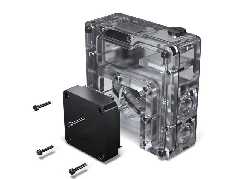 Phanteks Glacier EZ-Fit 120RES-DDC Body, Compact Reservoir for DDC Pump,