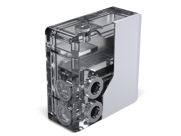 Phanteks Glacier EZ-Fit 120RES-DDC Body, Compact Reservoir for DDC Pump,