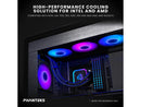 Phanteks Glacier One 360S25-SE AIO Liquid CPU Cooler, 360 ARGB fan, Black