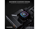 Phanteks Glacier One 360S25-SE AIO Liquid CPU Cooler, 360 ARGB fan, Black