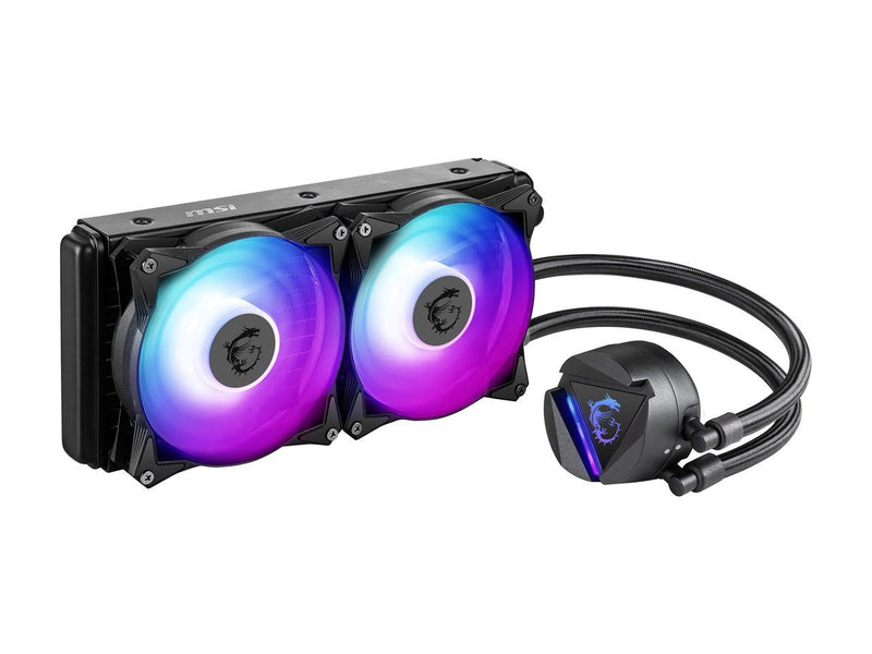 MSI MAG Series CORELIQUID 240R, aRGB CPU Liquid Cooler (AIO): Rotatable